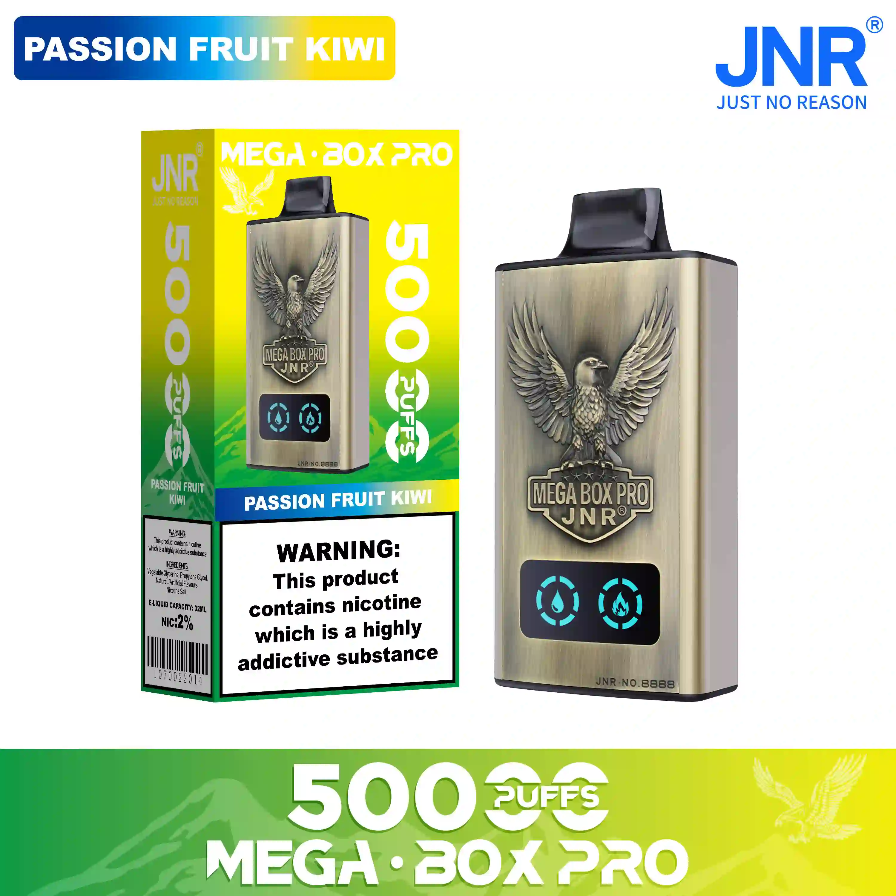 JNR Vape Mega Box Pro 50000 Puffs Disposable Vape