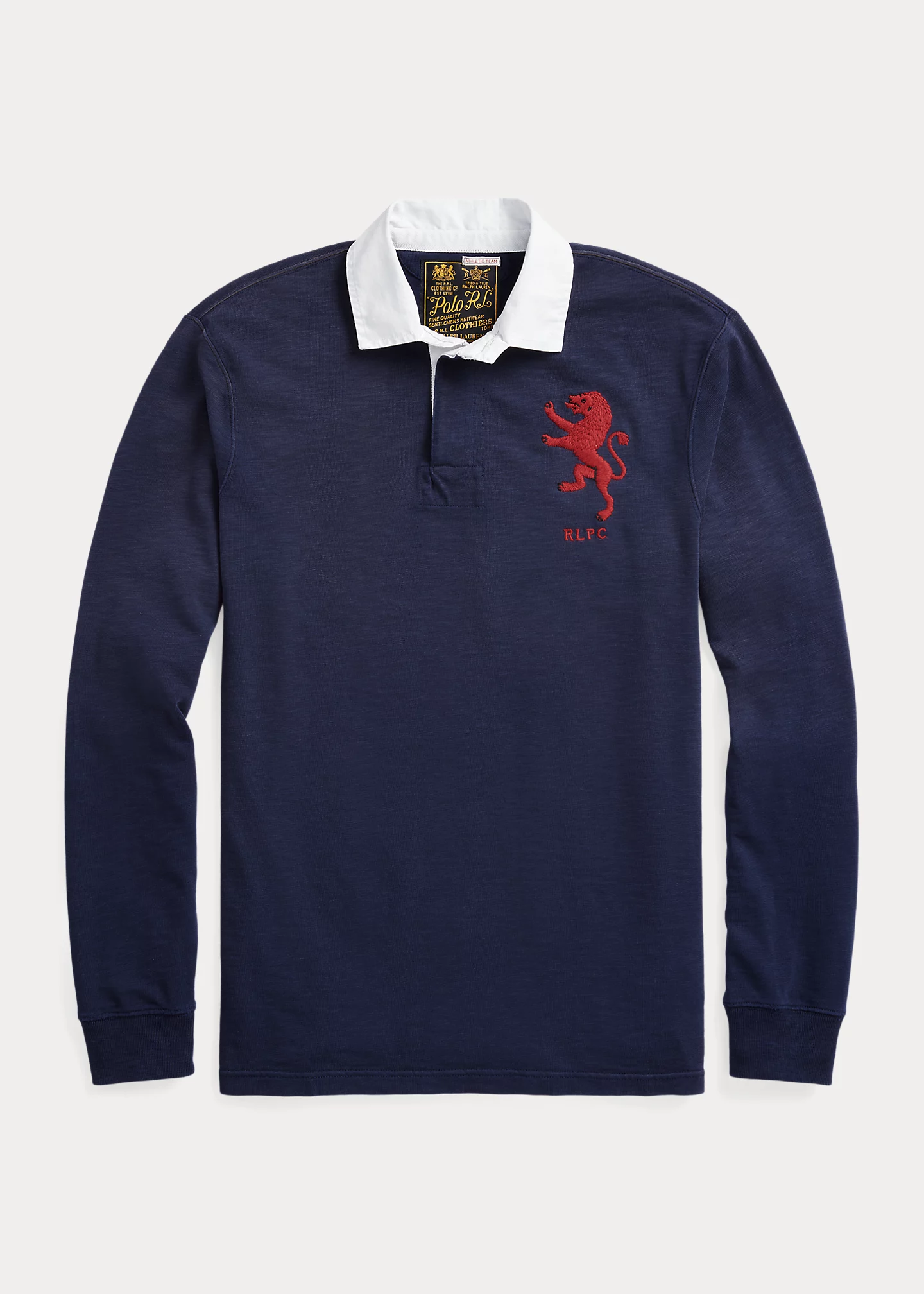 Classic Fit Heraldic Jersey Rugby Shirt