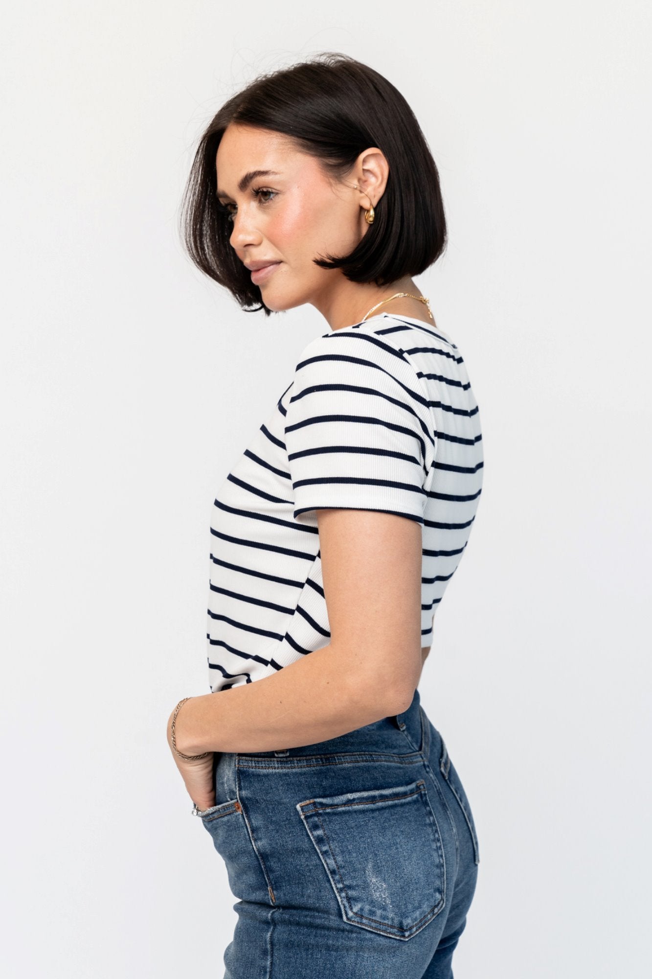 ‌Breeze Stripe Contour Tee