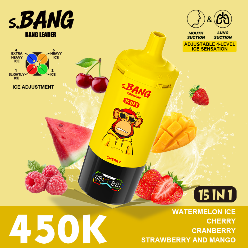Bang 450K Puffs 15-in-1 Prefilled Vape | 15 Flavors,  Rechargeable