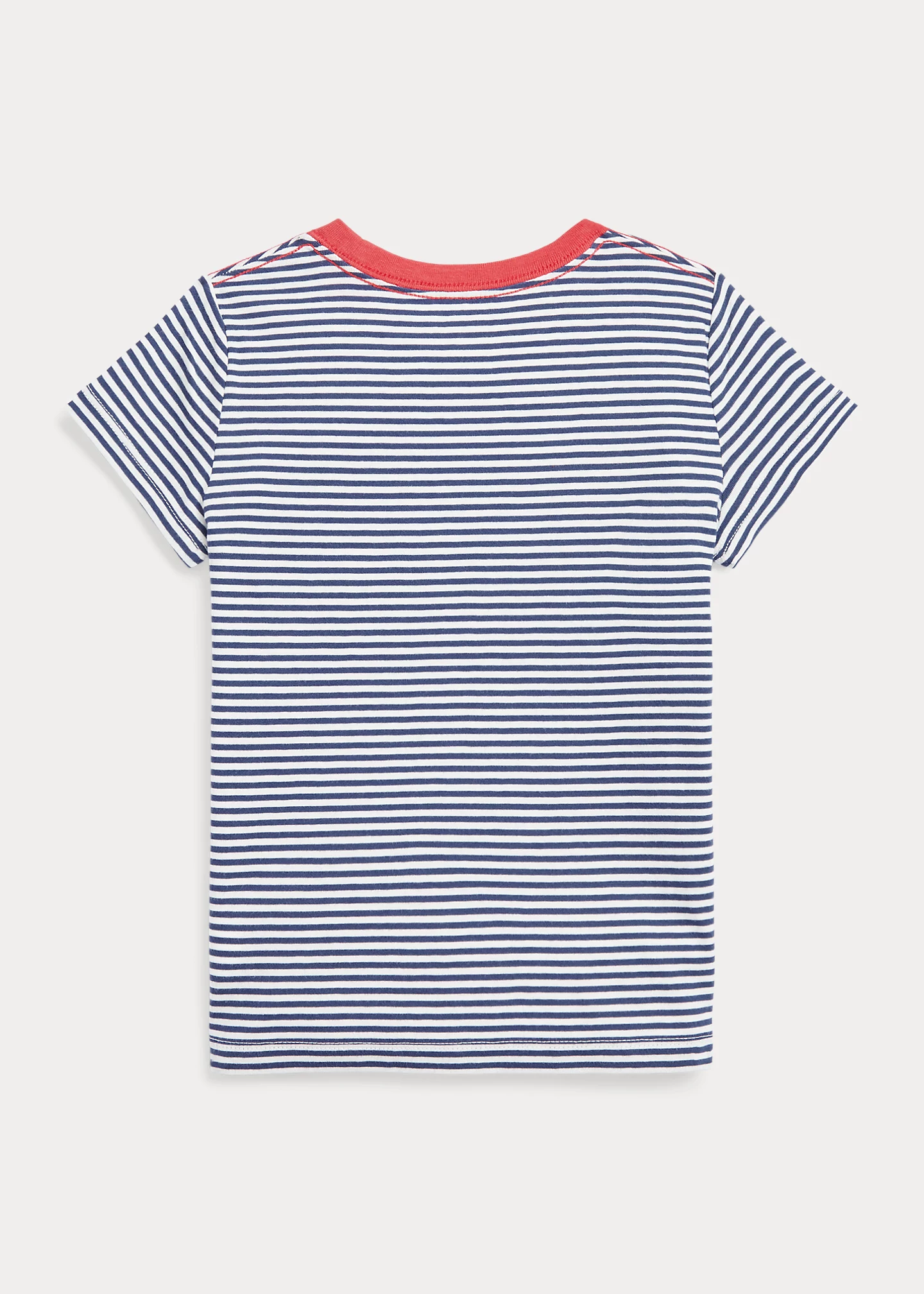 Striped Logo Cotton Jersey Tee