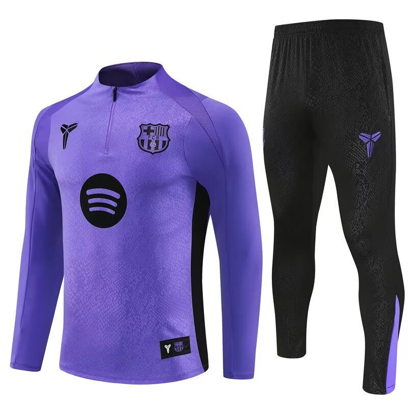 Barcelona Training Kit (Sweatshirt+Pants) Purple 2025/26