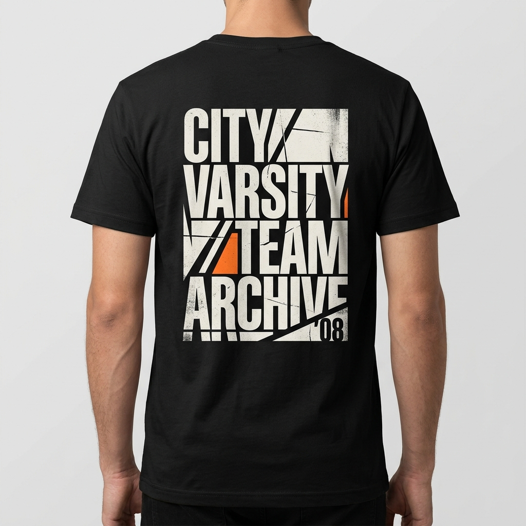 City Varsity Tee, Vintage Athletic Graphic T-Shirt, Unisex Streetwear Shirt CityTee3