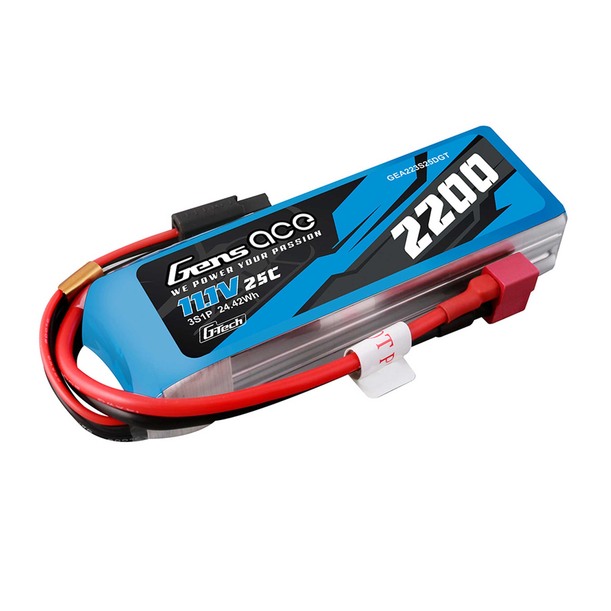 11.1V 2200mAh 25C G-Tech LiPo Battery: Deans
