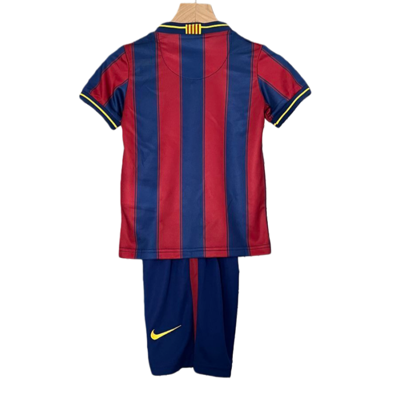 09-10 Barcelona Home Retro Kids Football Jersey Kit