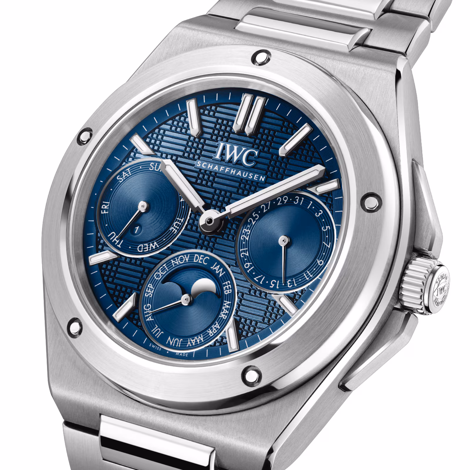 [2026 Mirror Grade]IWC Ingenieur Perpetual Calendar 41mm MensWatch Blue IW344903