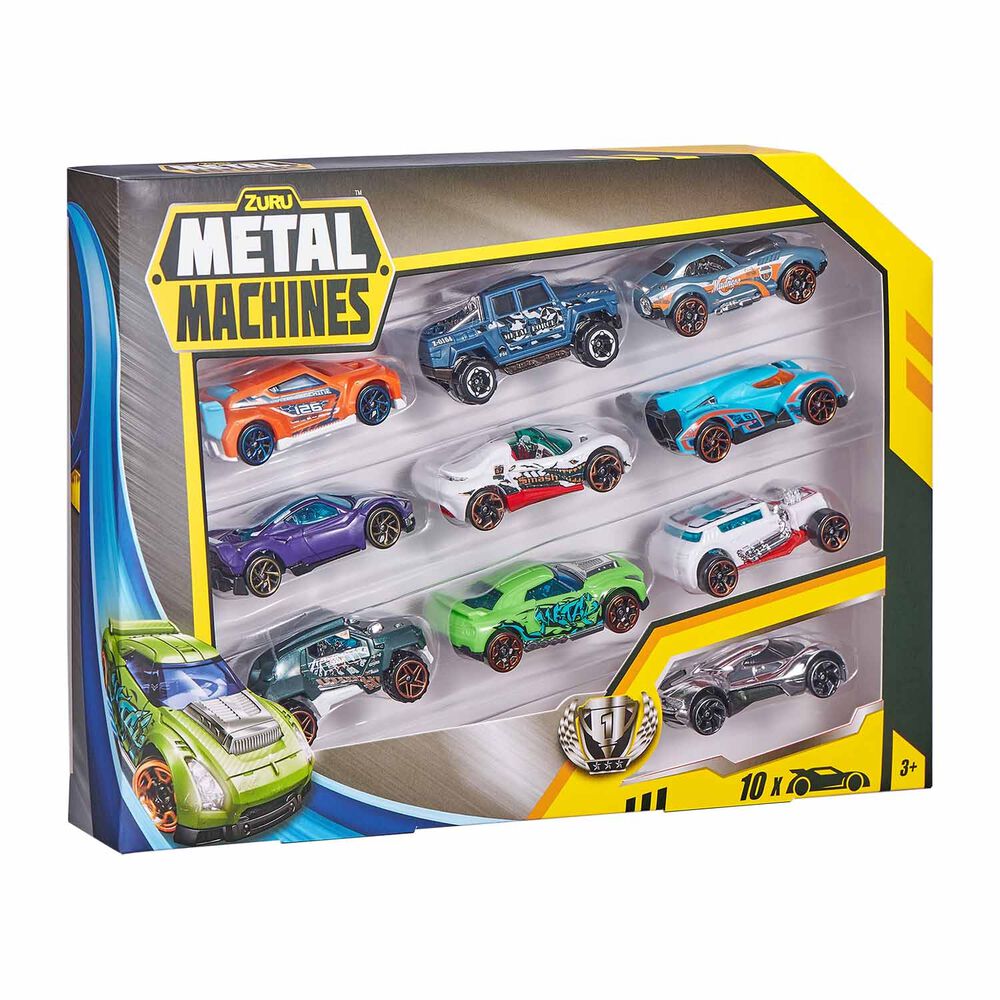 Zestaw Metalowe Maszyny, auta, 10 sztuk