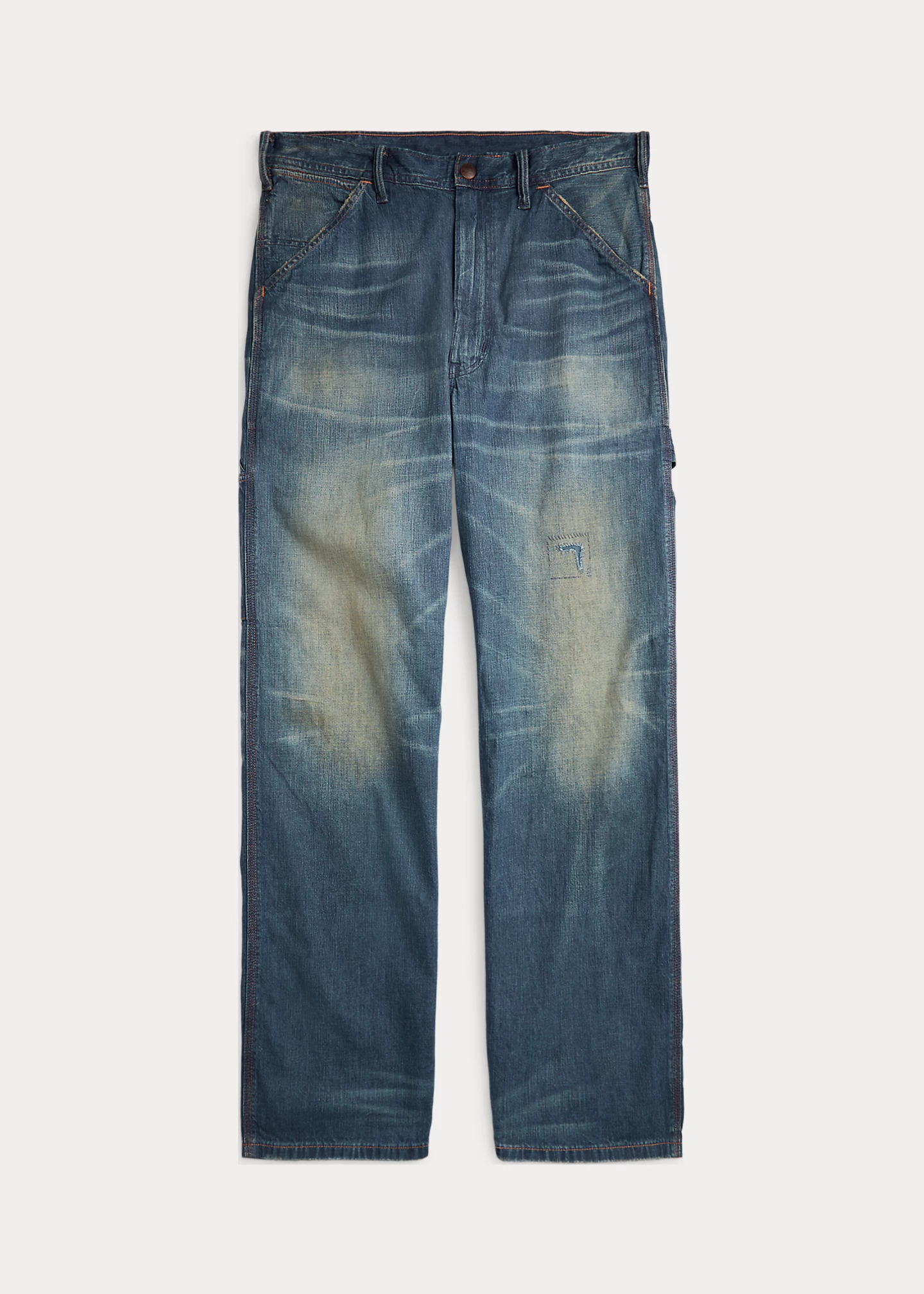 Relaxed Fit Distressed Carpenter Jean