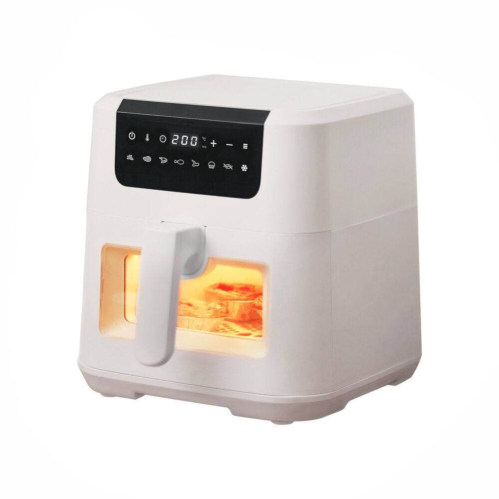 OLAYKS Air Fryer z okienkiem Olayks, 1500 W, 5 l, kość słoniowa