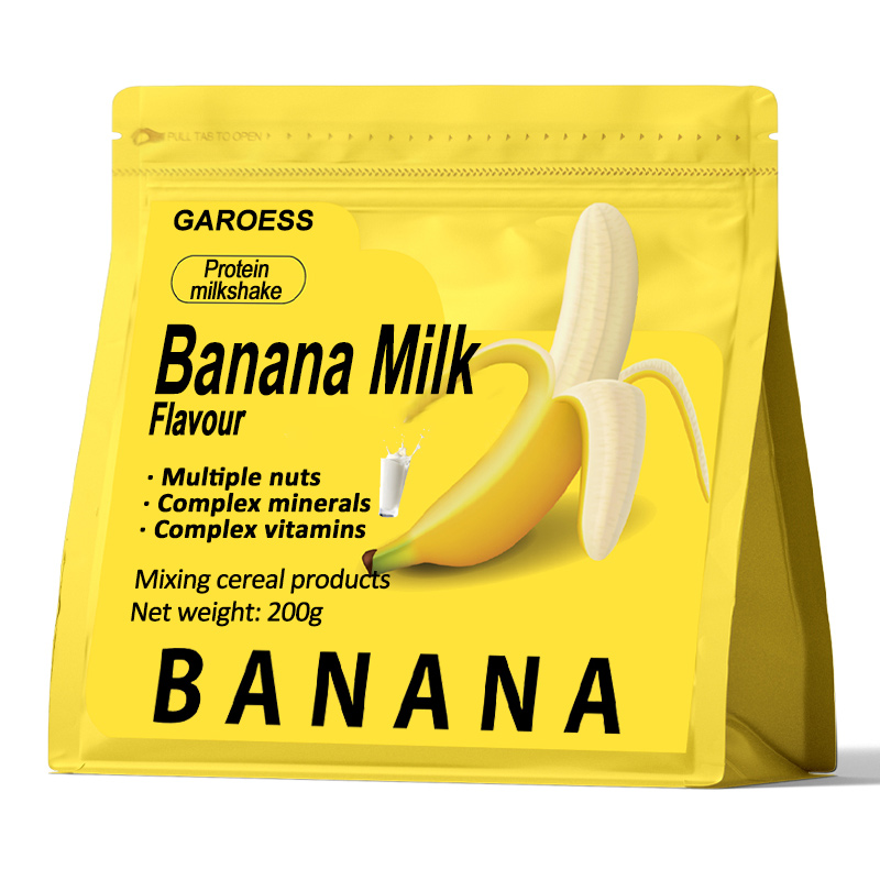 Grain, Dried Fruit and Protein Smoothie; Low-Fat, Light Meal Replacement Smoothie; Nutritious Main Meal Replacement Powder; Breakfast Powder-Banana Milk Flavour