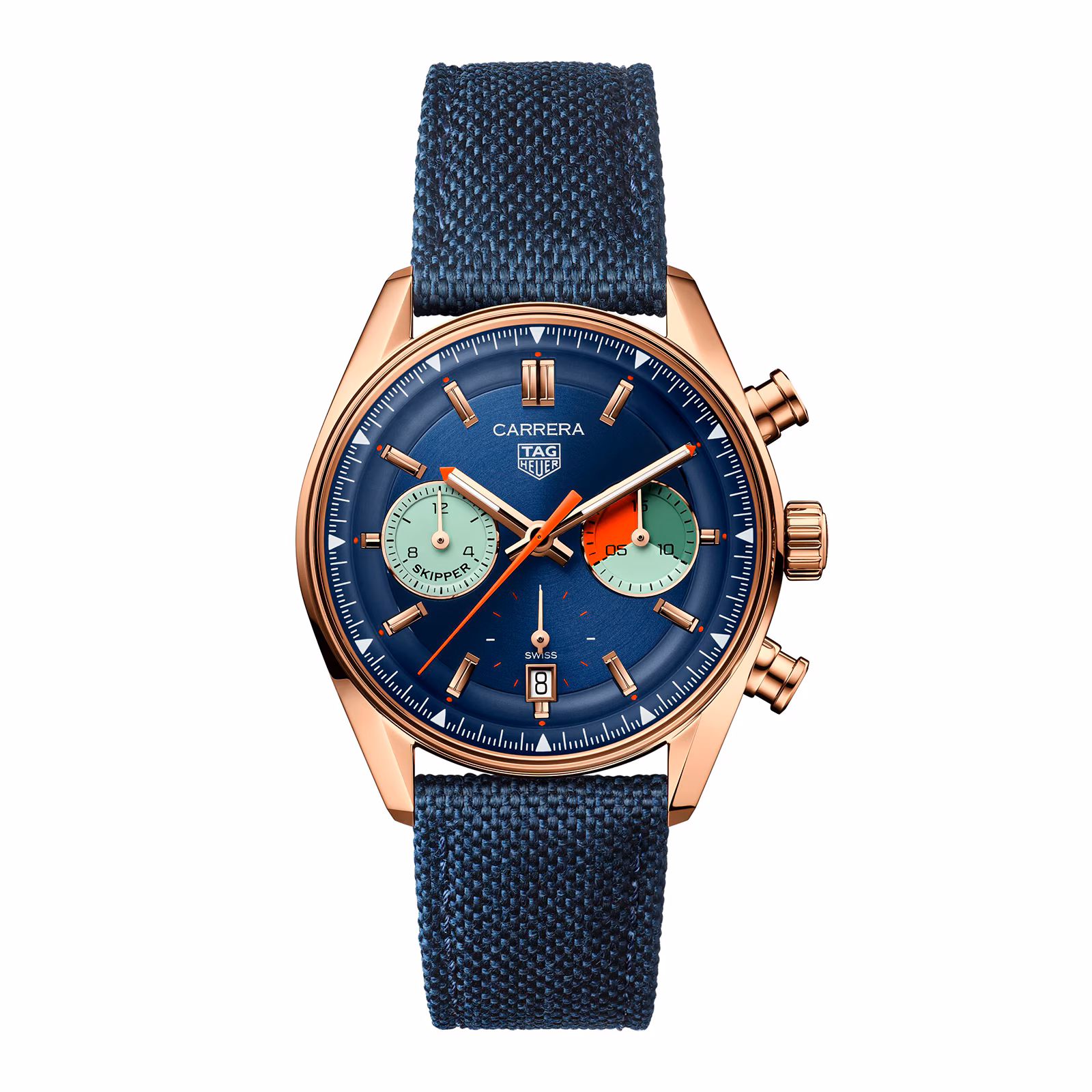 [2026 Mirror Grade]TAG Heuer Carrera Skipper Chronograph 39mm Mens Watch Blue CBS2241.FN8023