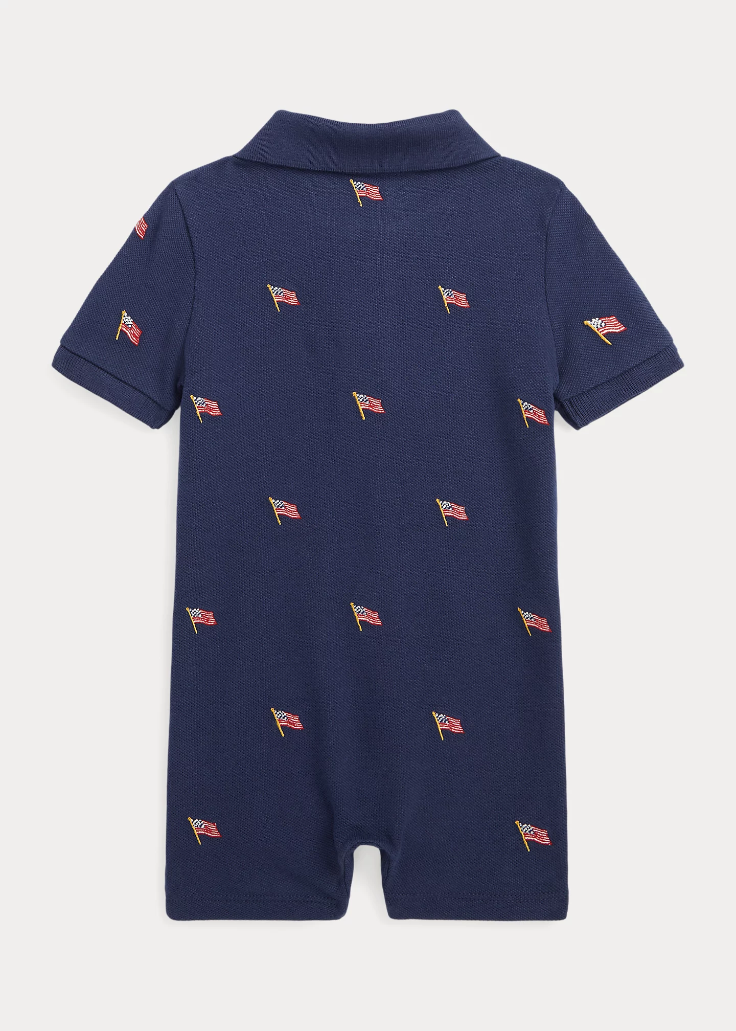 Flag Cotton Mesh Polo Shortall