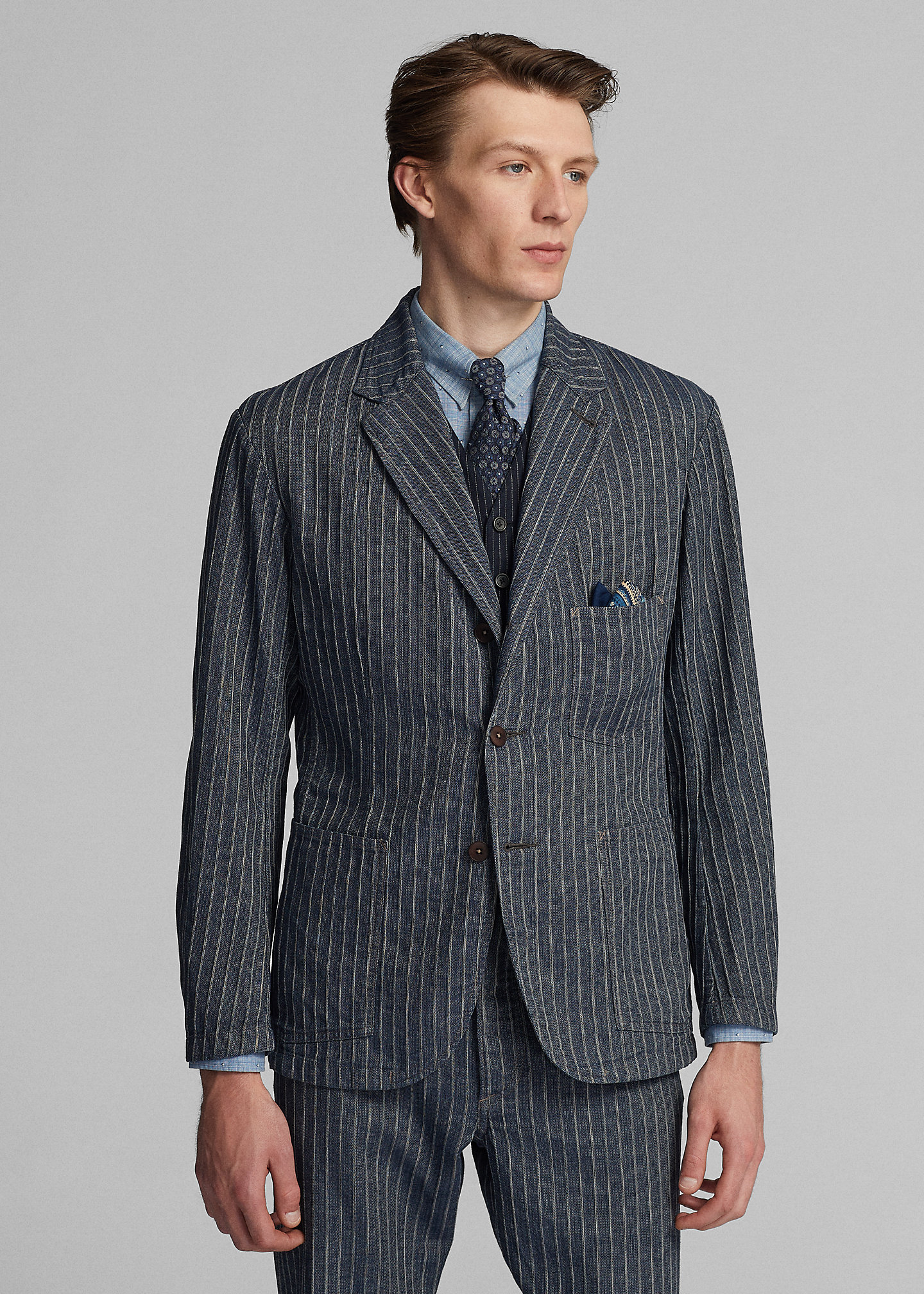 Unconstructed Herringbone Sport Coat