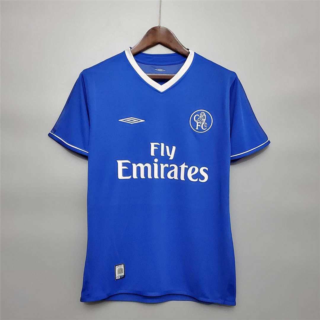 Chelsea Retro Football Jersey Home Shirt 2003-05