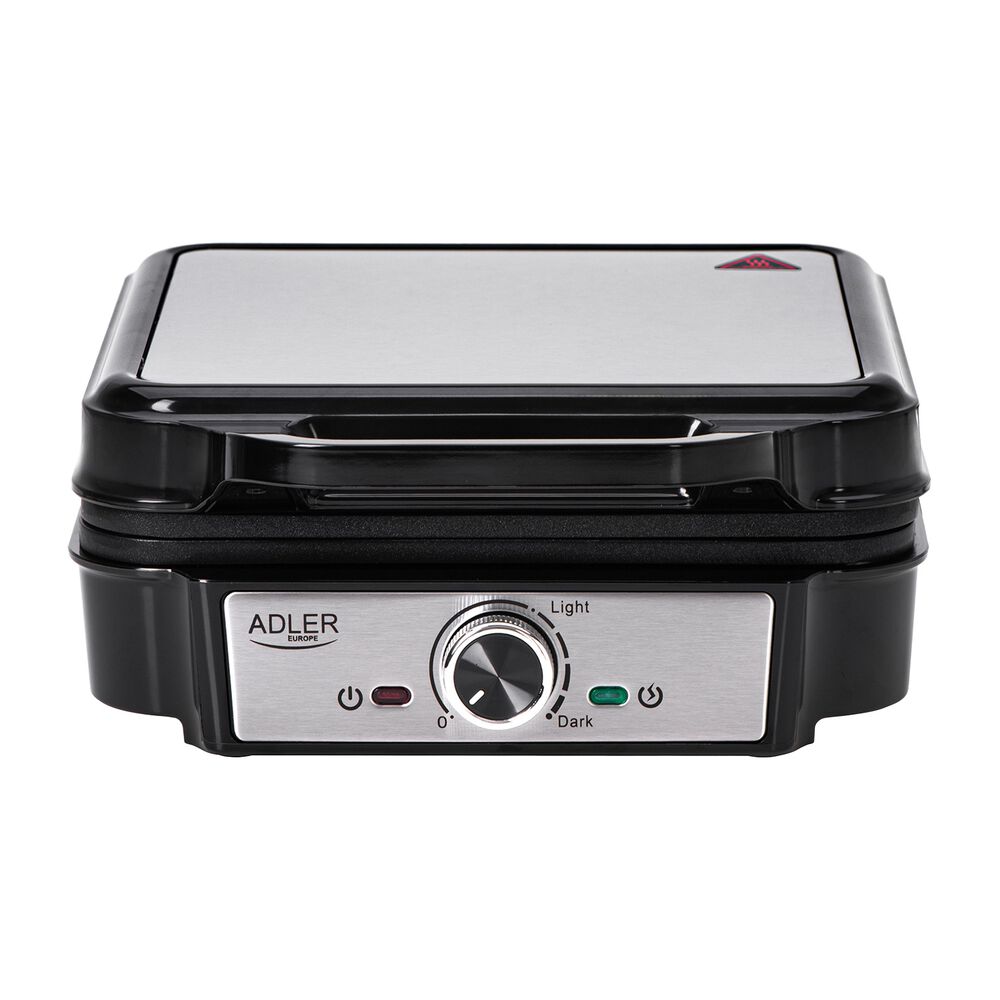 ADLER Gofrownica Adler AD 3083, 1200 W, 4 gofry, czarna