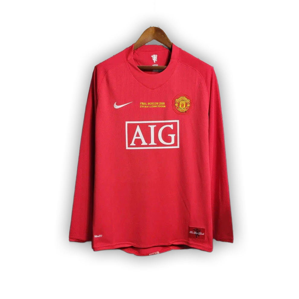 Manchester United 2007/08 Home Long Sleeve