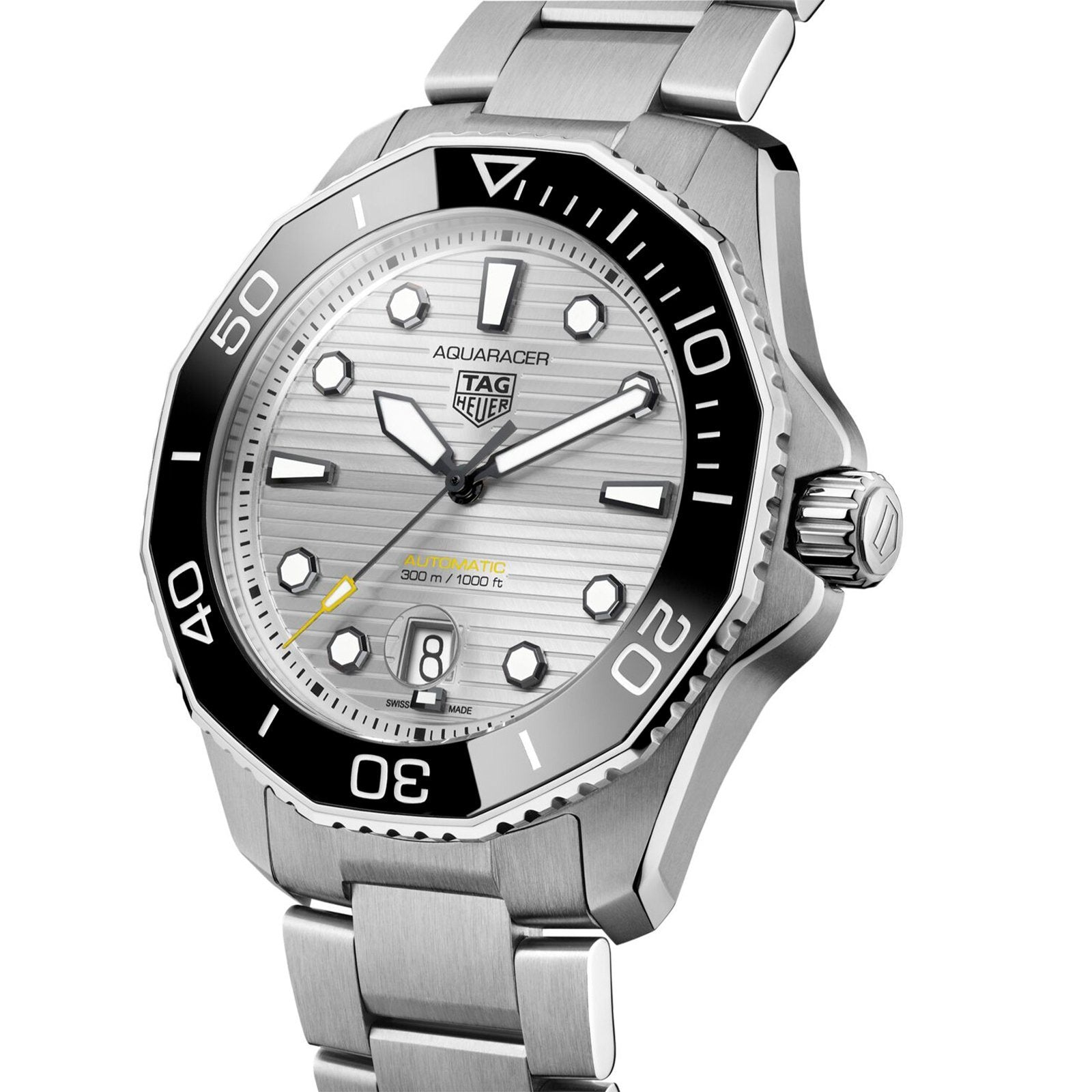 [2026 Mirror Grade]TAG Heuer Aquaracer Calibre 5 Automatic Mens Silver Steel Watch