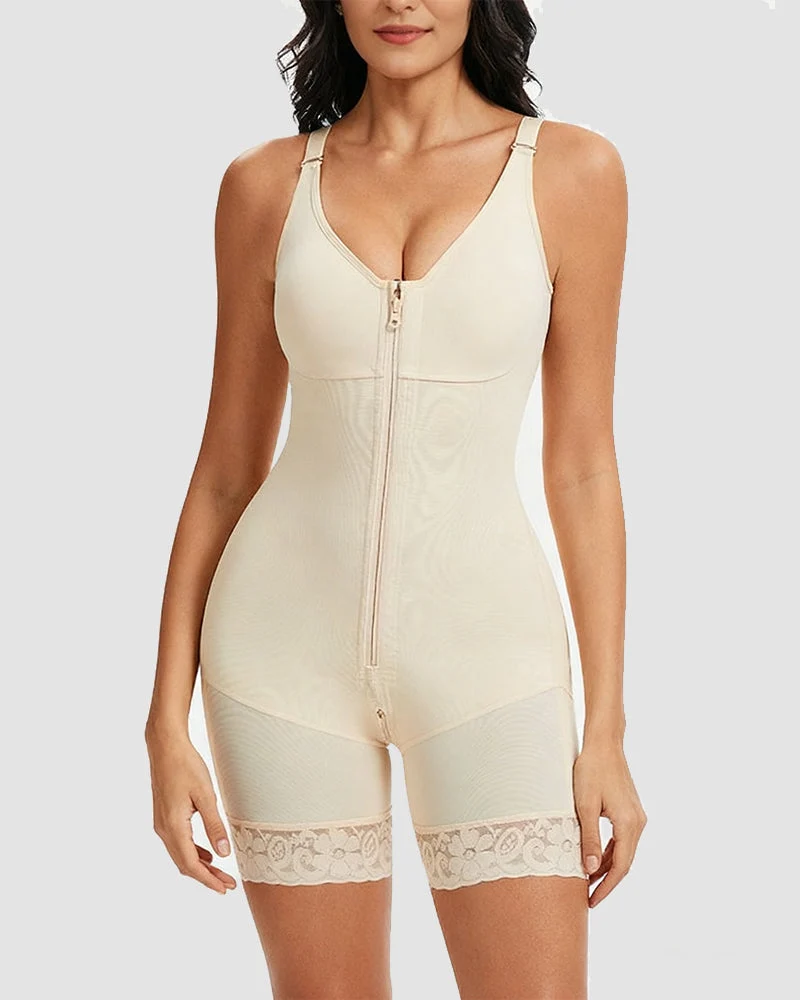Tummy Control Butt Lifter Shaper with Zipper Crotch Fajas Colombianas