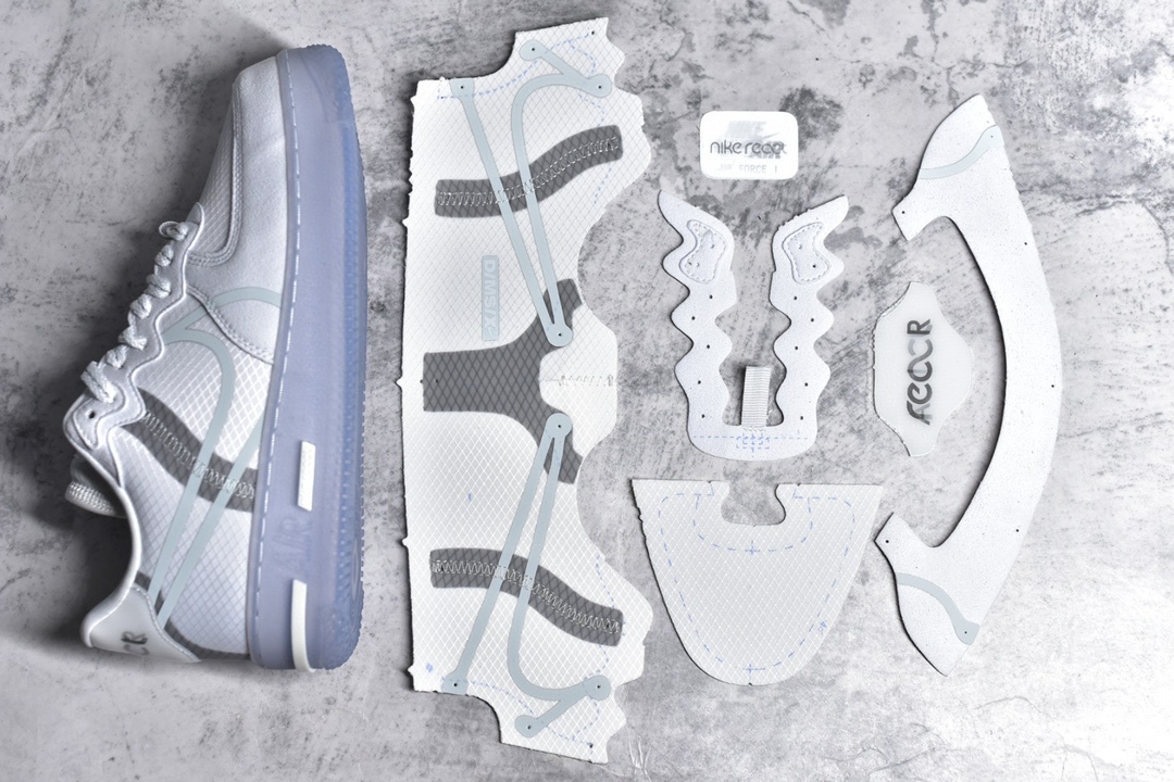 LJ BATCH NIKE AIR FORCE 1 REACT WHITE LIGHT BONE CQ8879-100