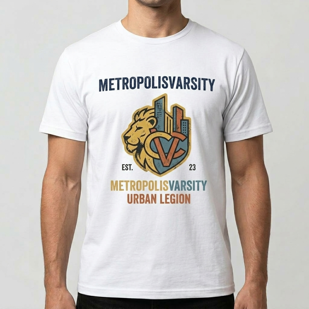 City Varsity Tee, Vintage Athletic Graphic T-Shirt, Unisex Streetwear Shirt CityTee2
