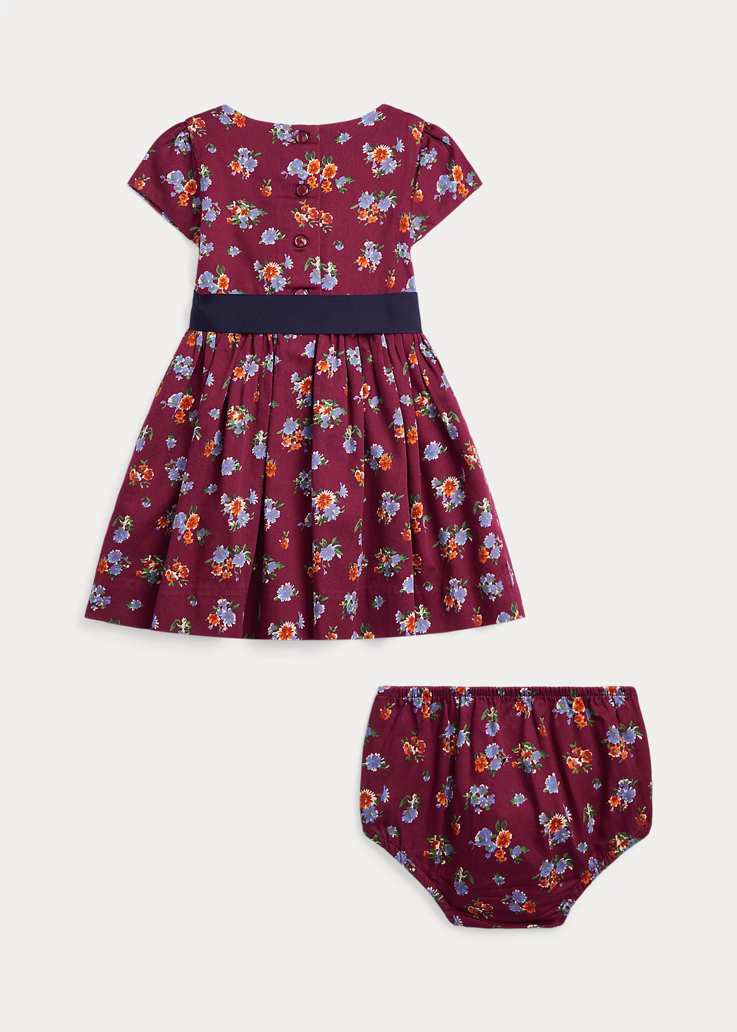 Floral Cotton Sateen Dress & Bloomer