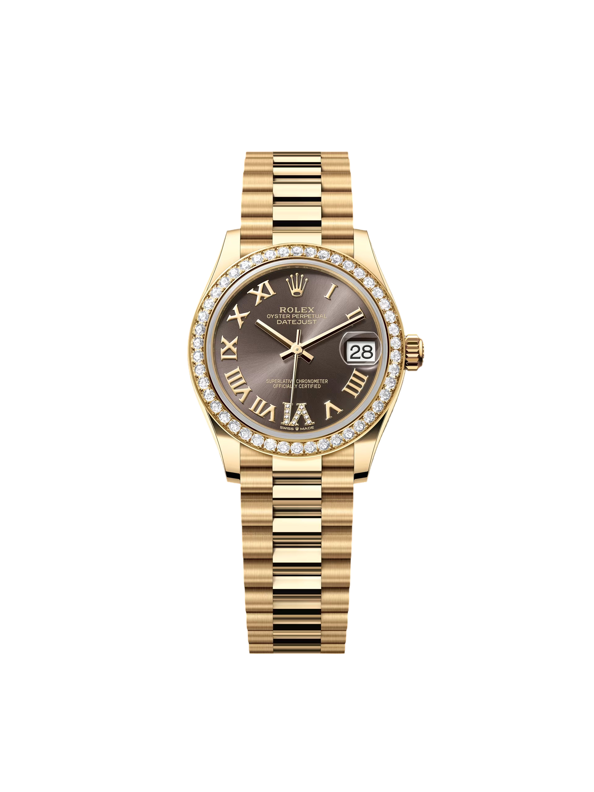 [2026 Mirror Grade]RLX Datejust m278288RBR-0026 Dark Grey 31mm Dial President Bracelet Watch