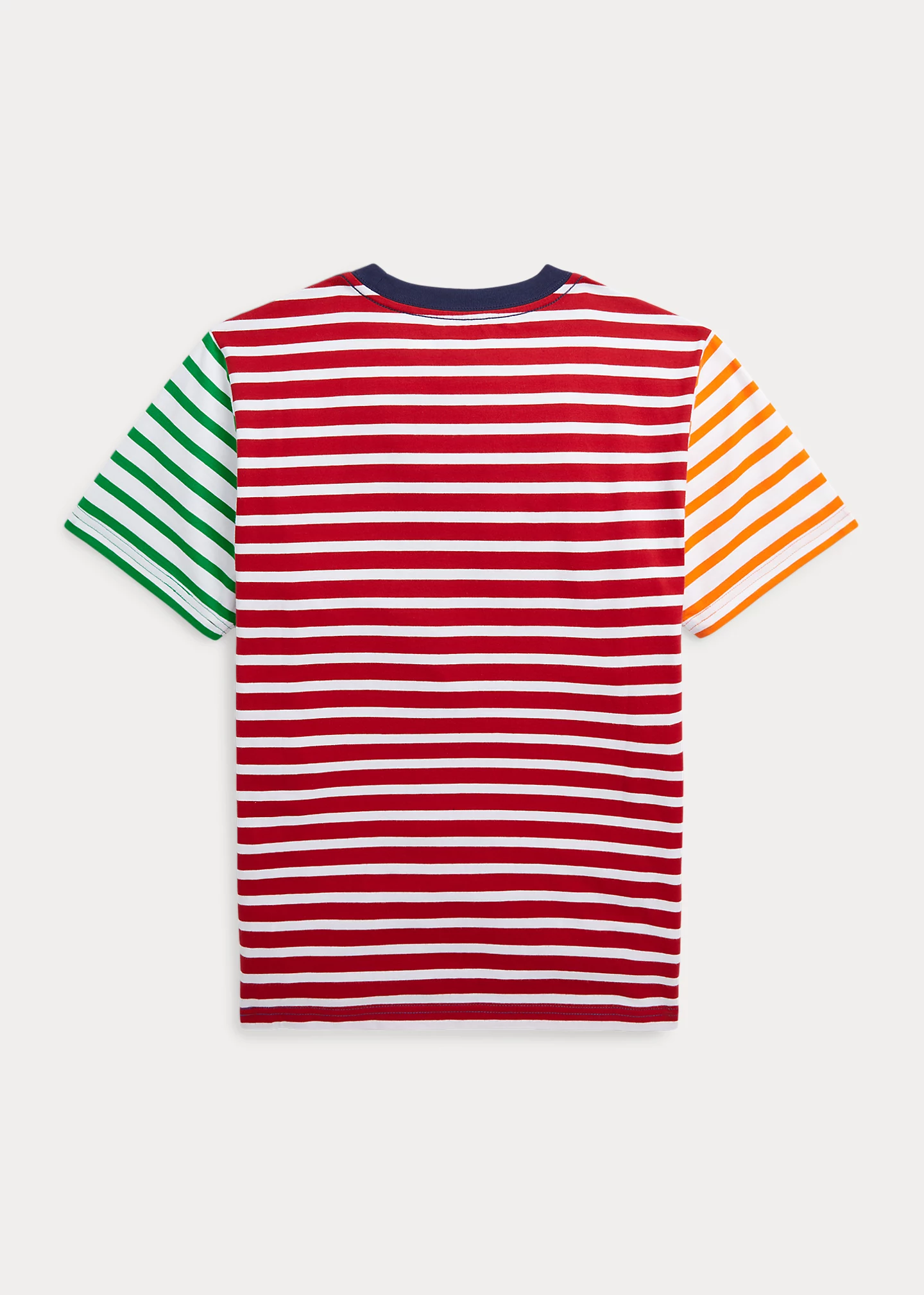 Striped Cotton Jersey Pocket Tee