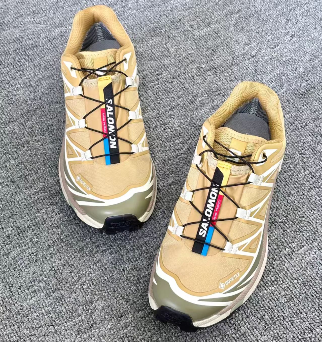 Salomon XT-6 Gore-Tex Khaki Olive Hiking Shoes