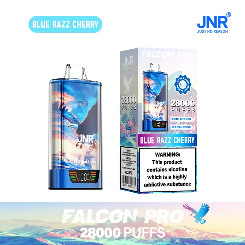 JNR - Falcon Pro - 28K - Disposable Vape - Blue Razz Cherry