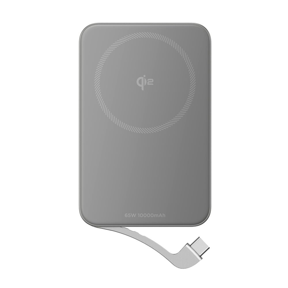 ECOFLOWPowerbank EcoFlow Rapid Qi2 10000 mAh, 65 W, srebrny