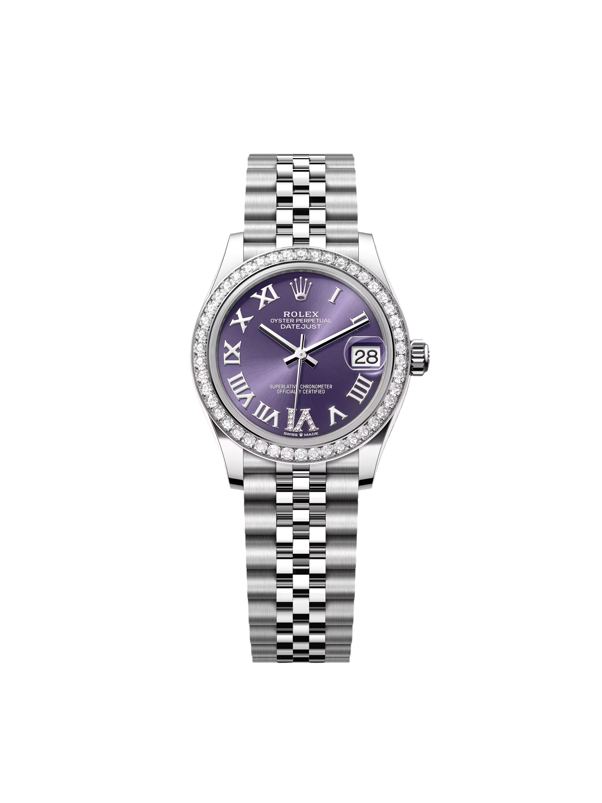 [2026 Mirror Grade]RLX Datejust m278384RBR-0029/0030 Aubergine 31mm Dial Jubilee Watch