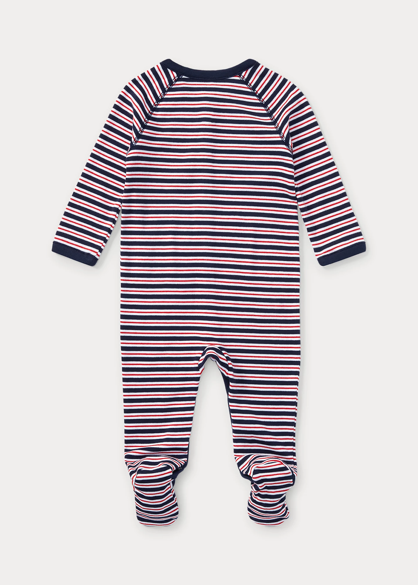 Striped Cotton Footed Coverall