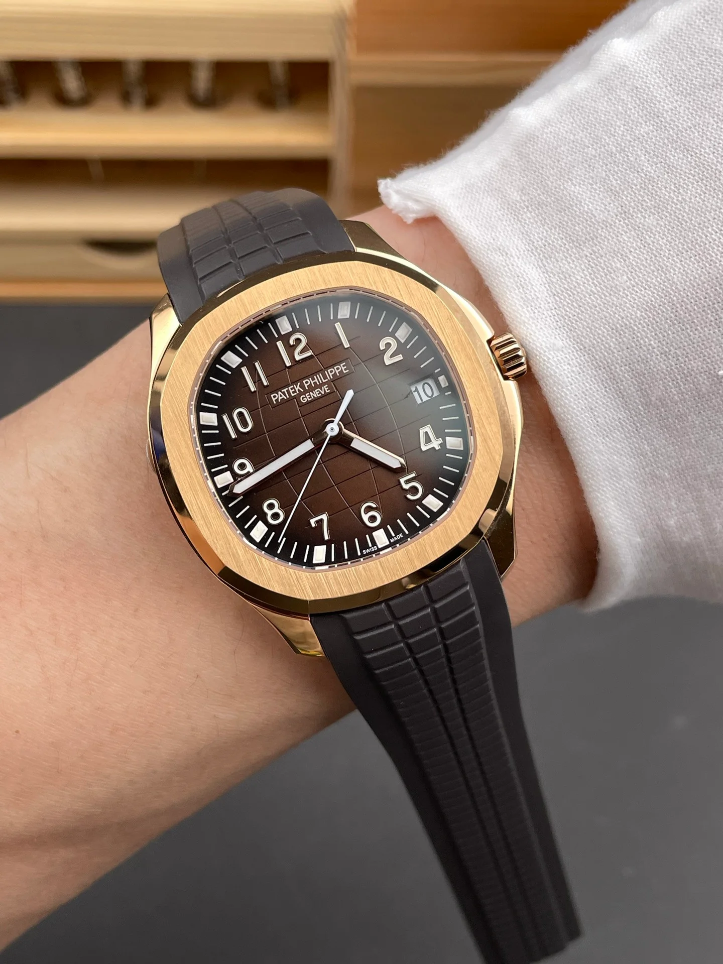 Patek Aquanaut 5167 Rose Gold Coffee Brown Dial V4 Version