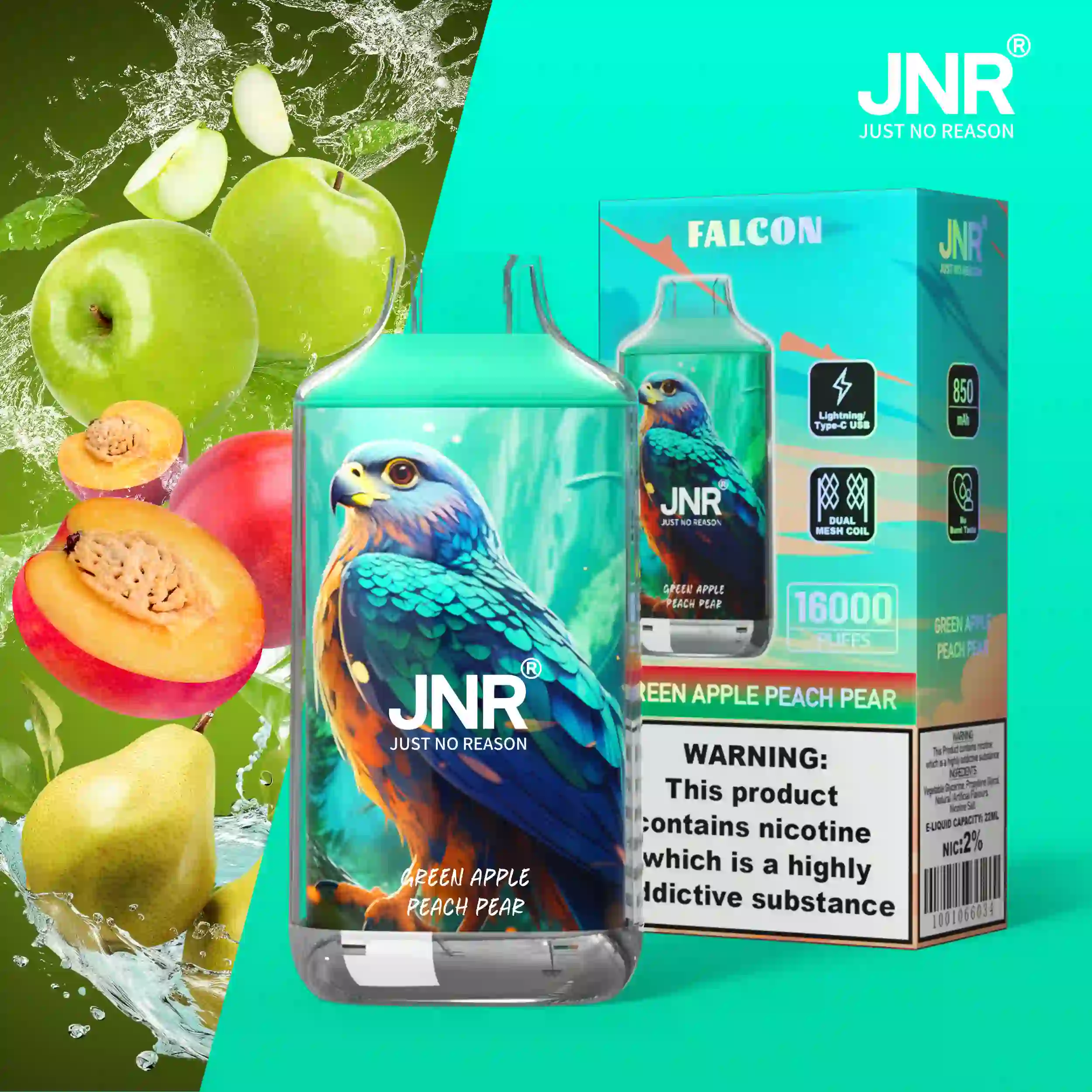 JNR Falcon Disposable Vape 16000 Puffs
