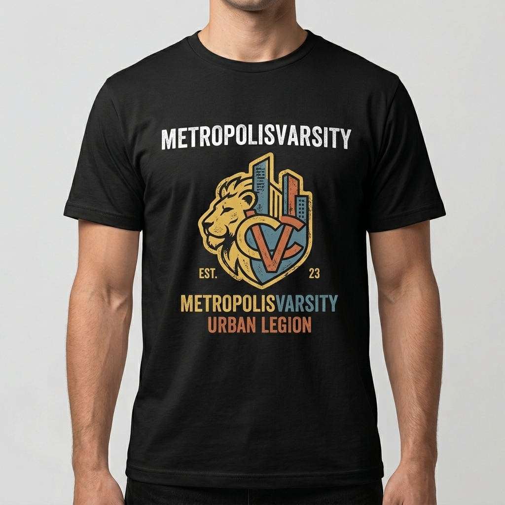 City Varsity Tee, Vintage Athletic Graphic T-Shirt, Unisex Streetwear Shirt CityTee2