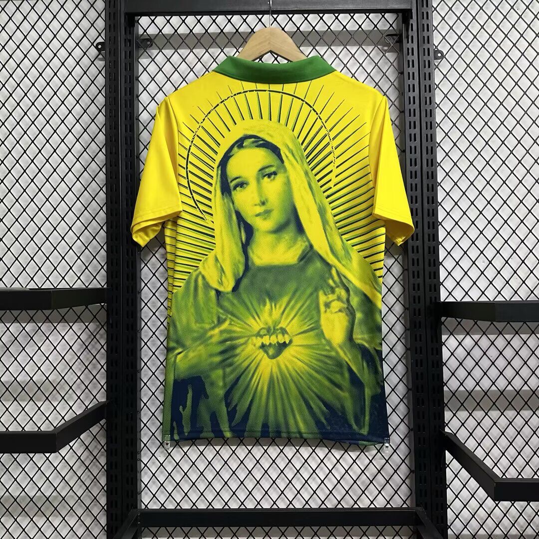 Brazil Soccer Jersey Mary Special Edition Custom Shirt World Cup 2026