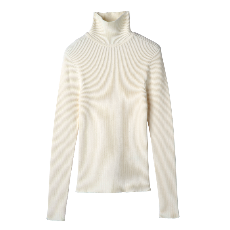High collar fitted jumper