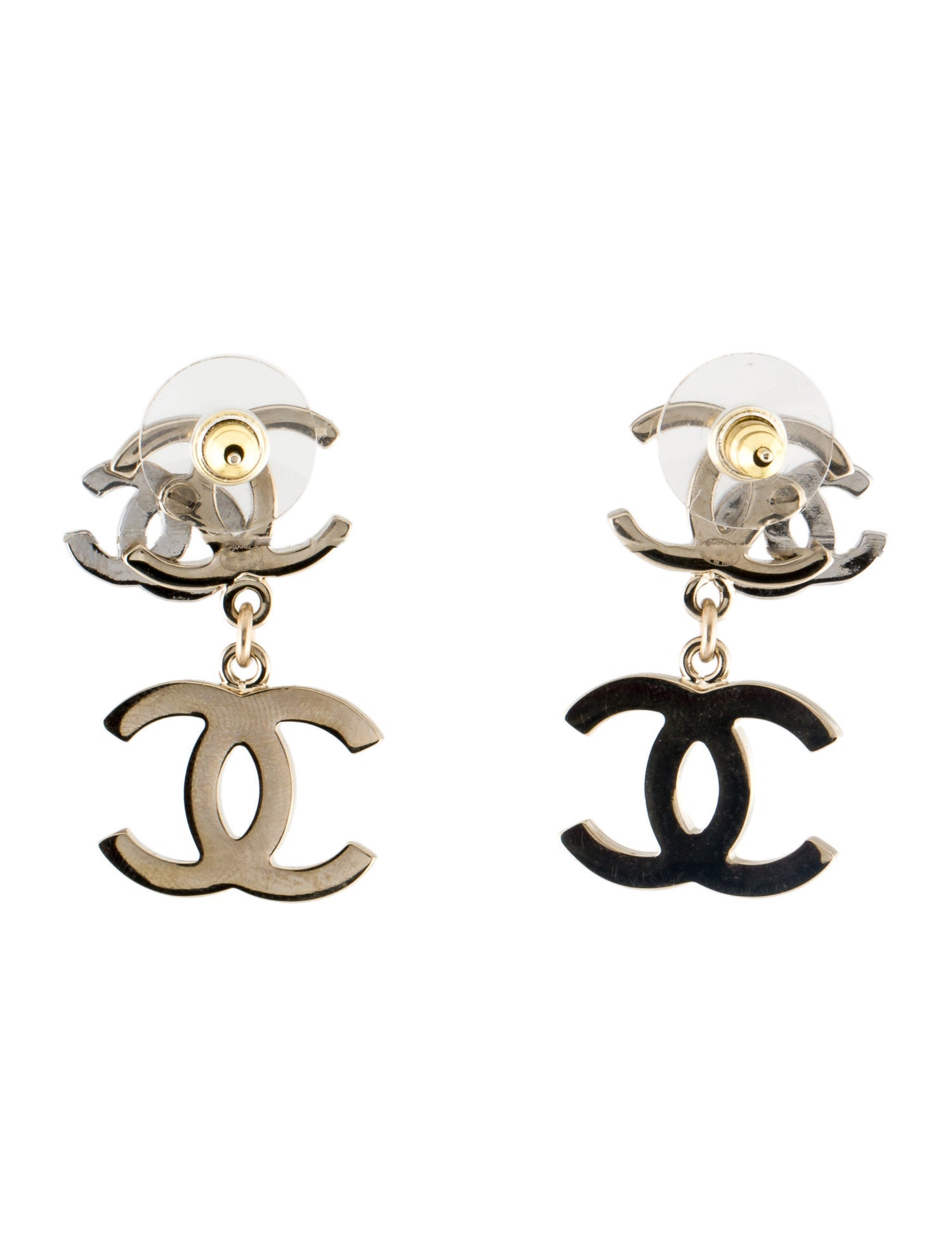 2022 Faux Pearl & Strass CC Drop Earrings