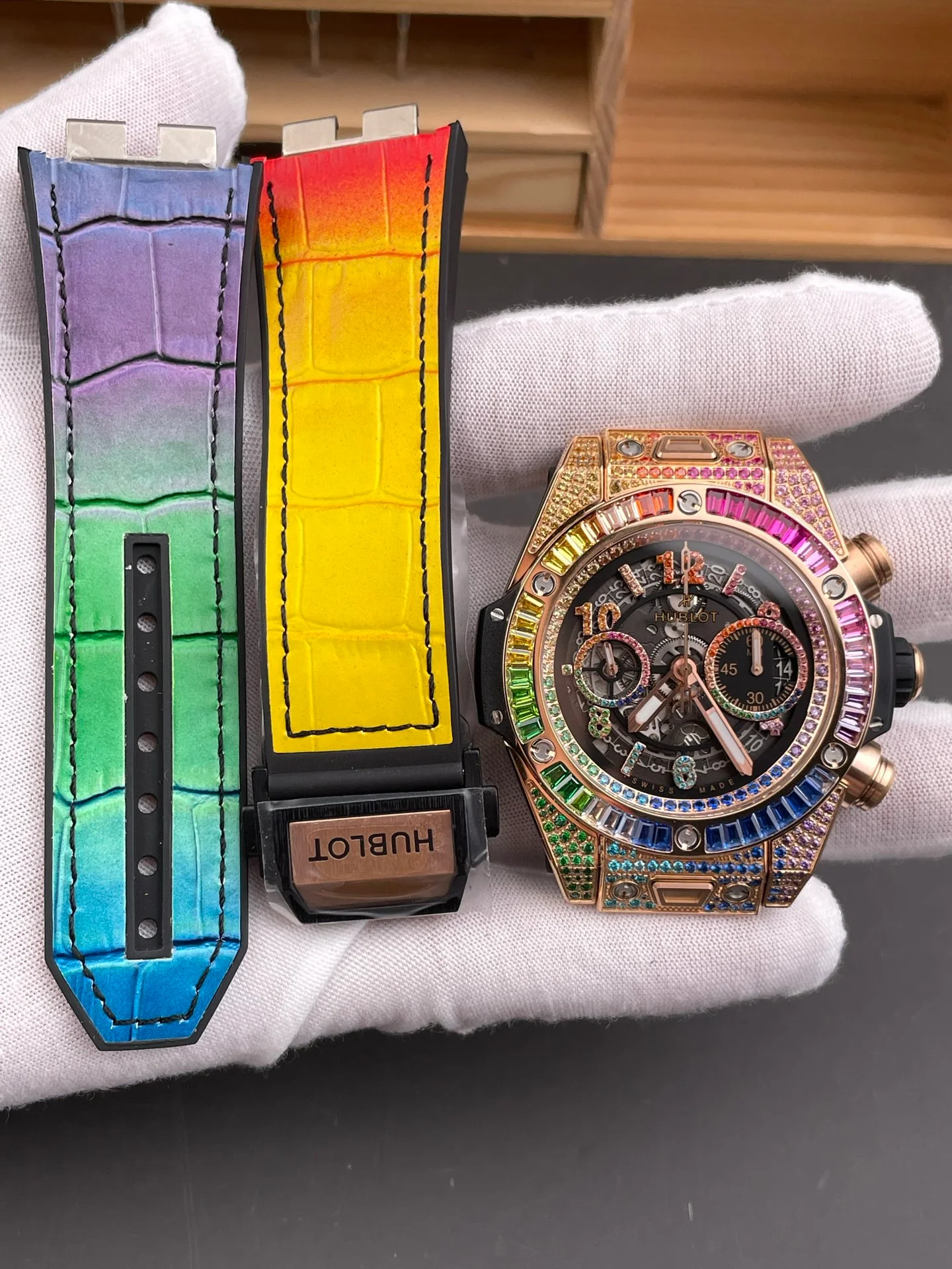 Big Bang Rainbow Diamond Chronograph