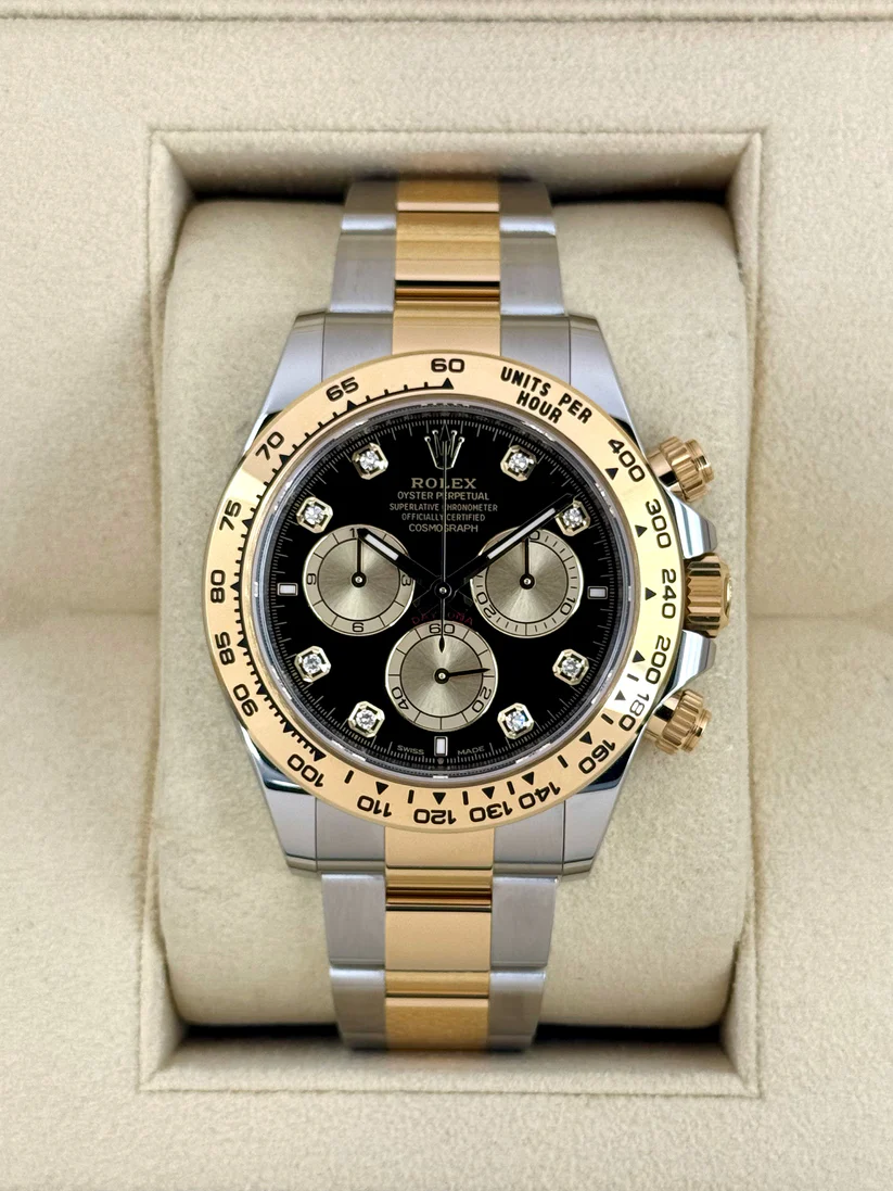 [2026 Mirror Grade]Rolex Daytona 40mm Two-Tone Black Diamond Dial  m126503-0002