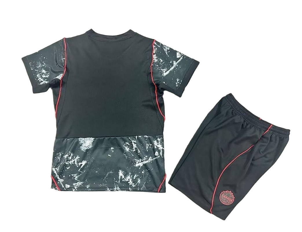 Canada Soccer Jersey World Cup Away Kids Kit Jersey+Shorts 2026