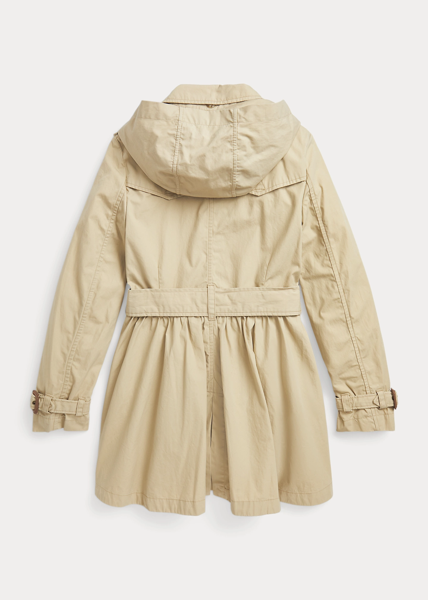 Water-Resistant Hooded Trench Coat