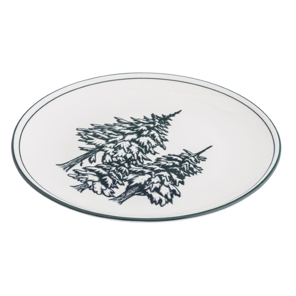 ALTOM DESIGN Zestaw obiadowy z porcelany na 6 osób Altom Design Natura, 18 elementów, kremowy z wzorem