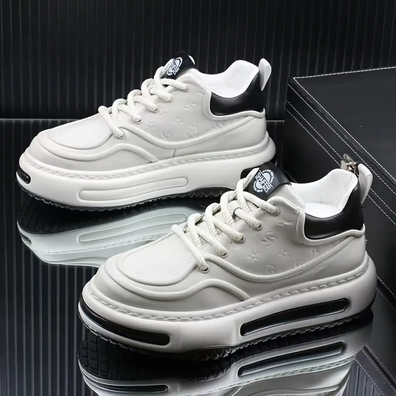 Spring New Thick Soled Height Increasing Board Shoes Trendy Versatile Breathable Casual