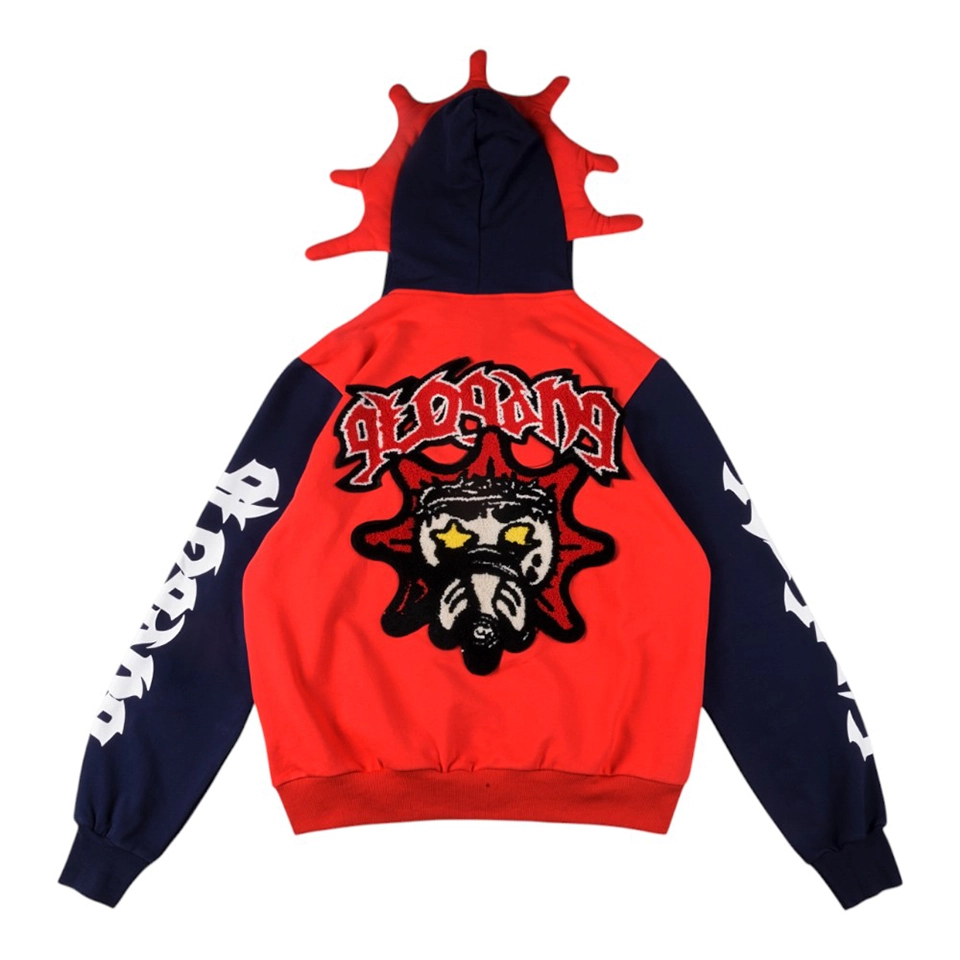 Glo Gang Colorblock Masked Full-Zip Hoodie