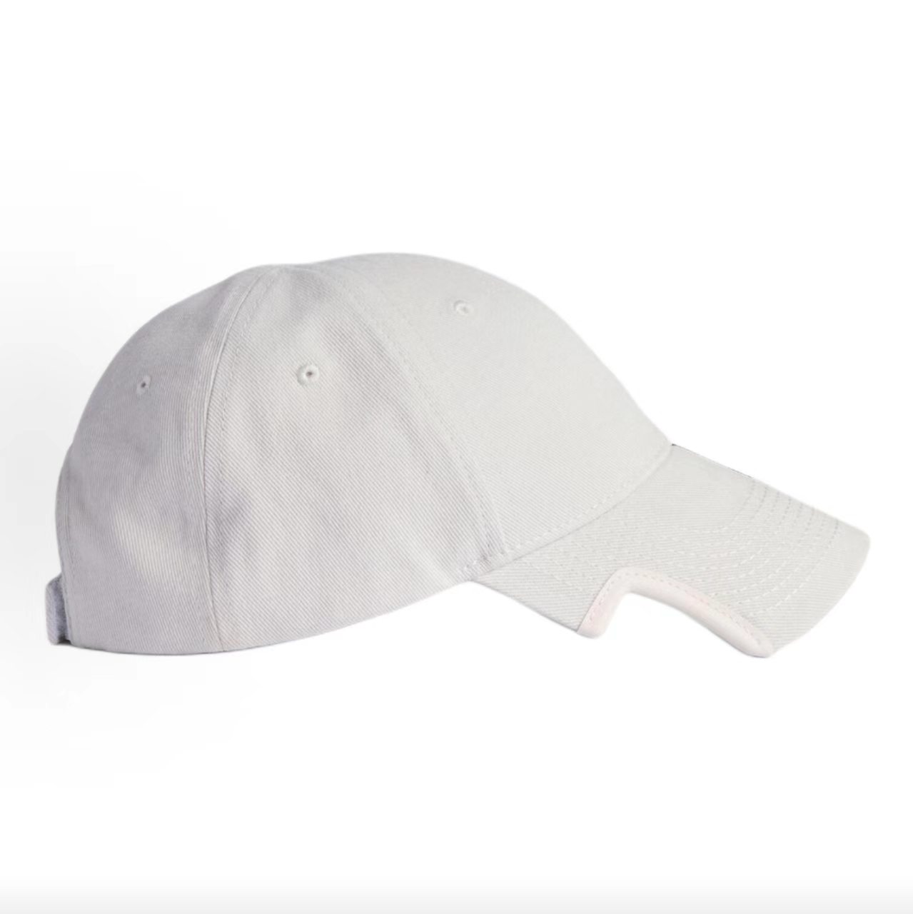 Balenciaga Side Sketch Logo White Baseball Cap