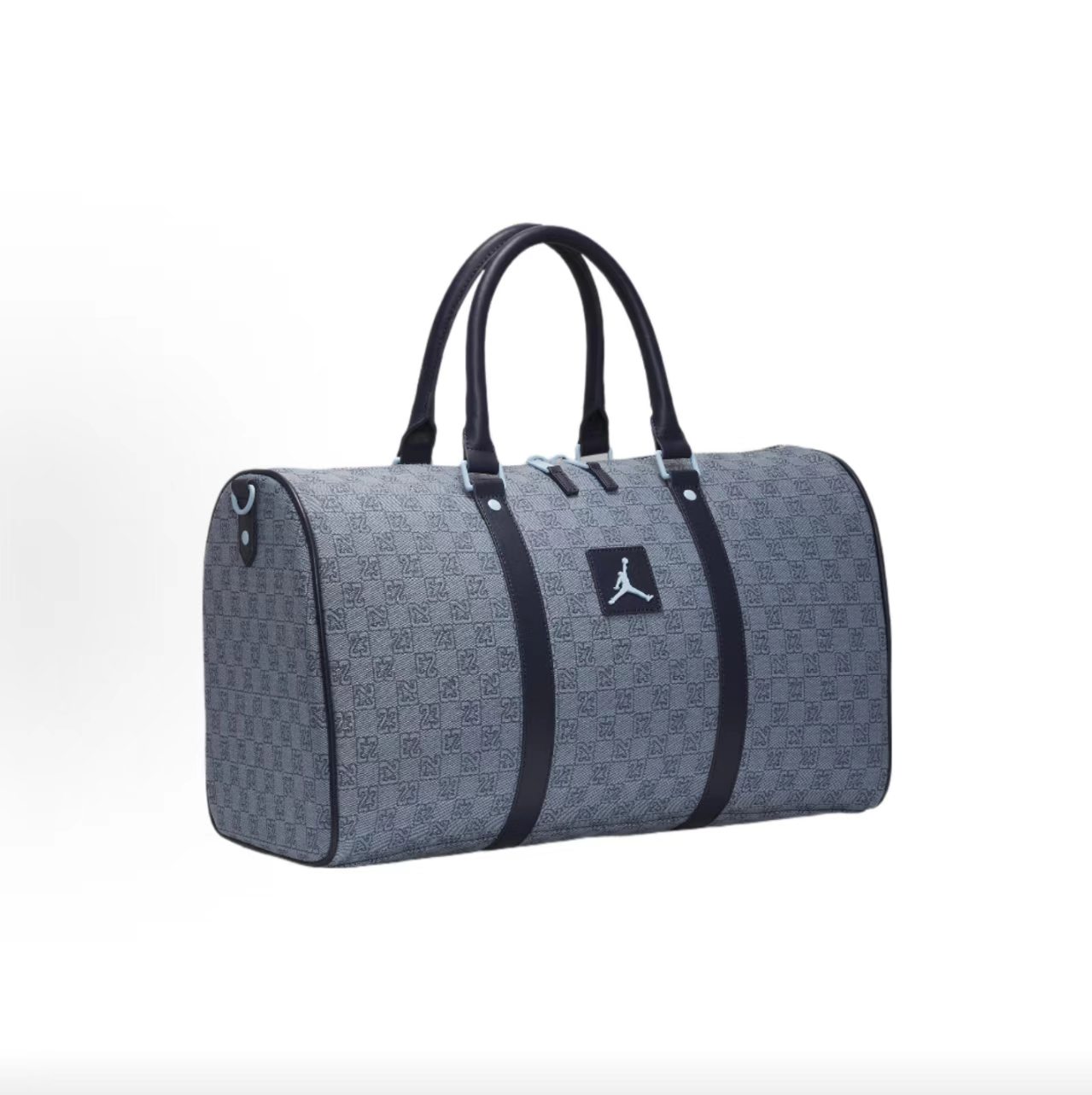 Jordan Allover 23 Monogram Grey Large Duffle Crossbody Bag