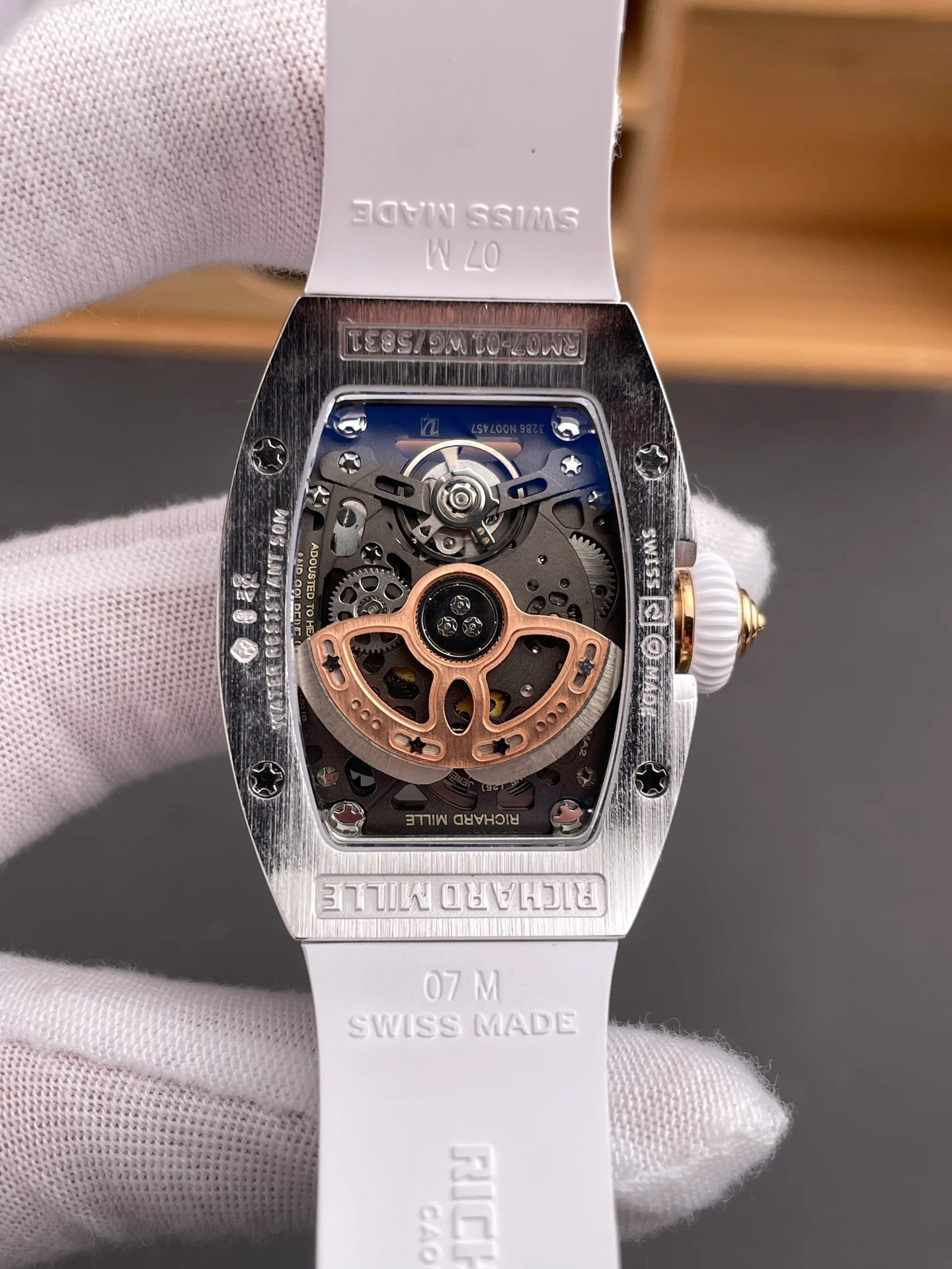 RM07-01 Snowflake Diamond Mother-of-Pearl Dial Red Lips