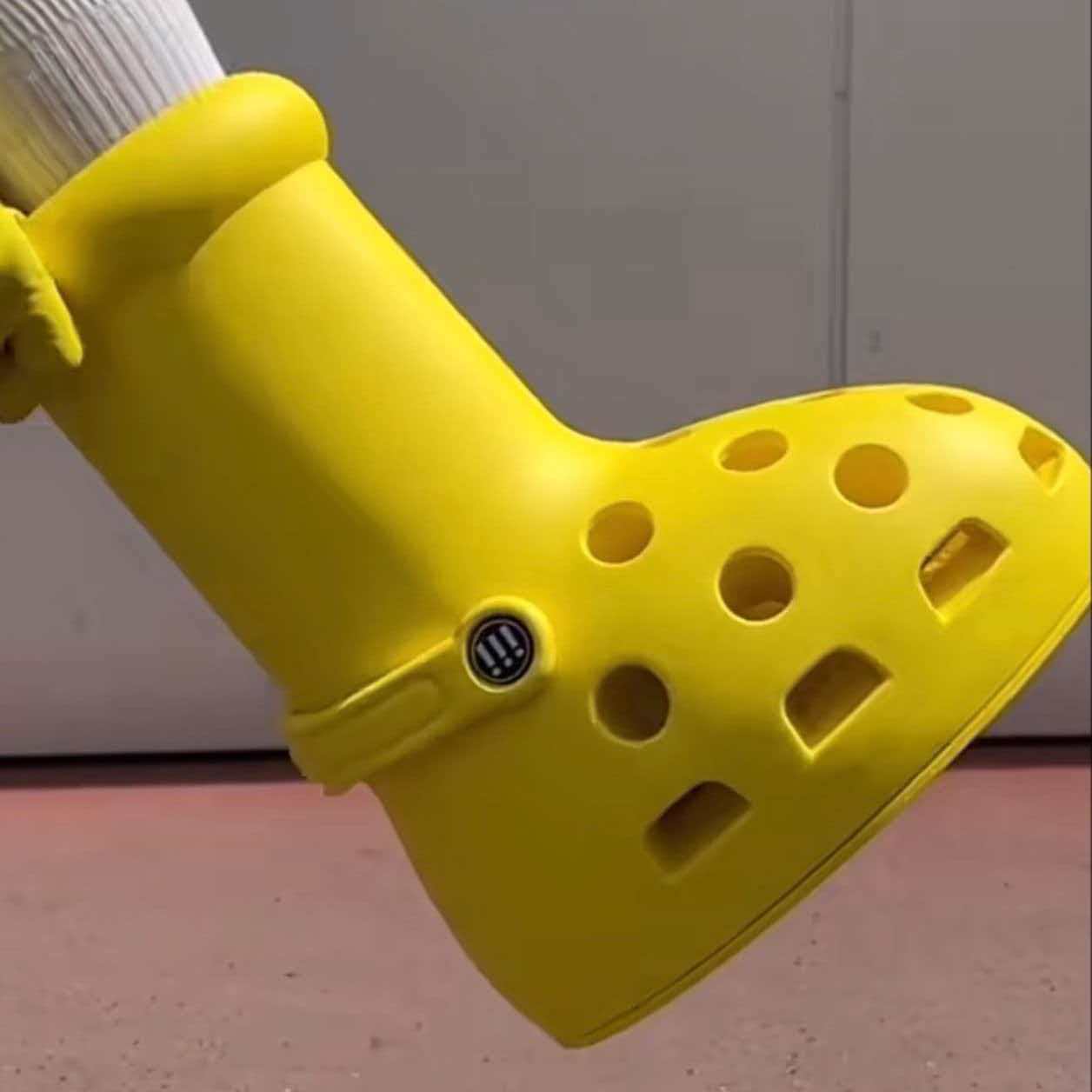 MSCHF x Crocs Big Yellow Boot