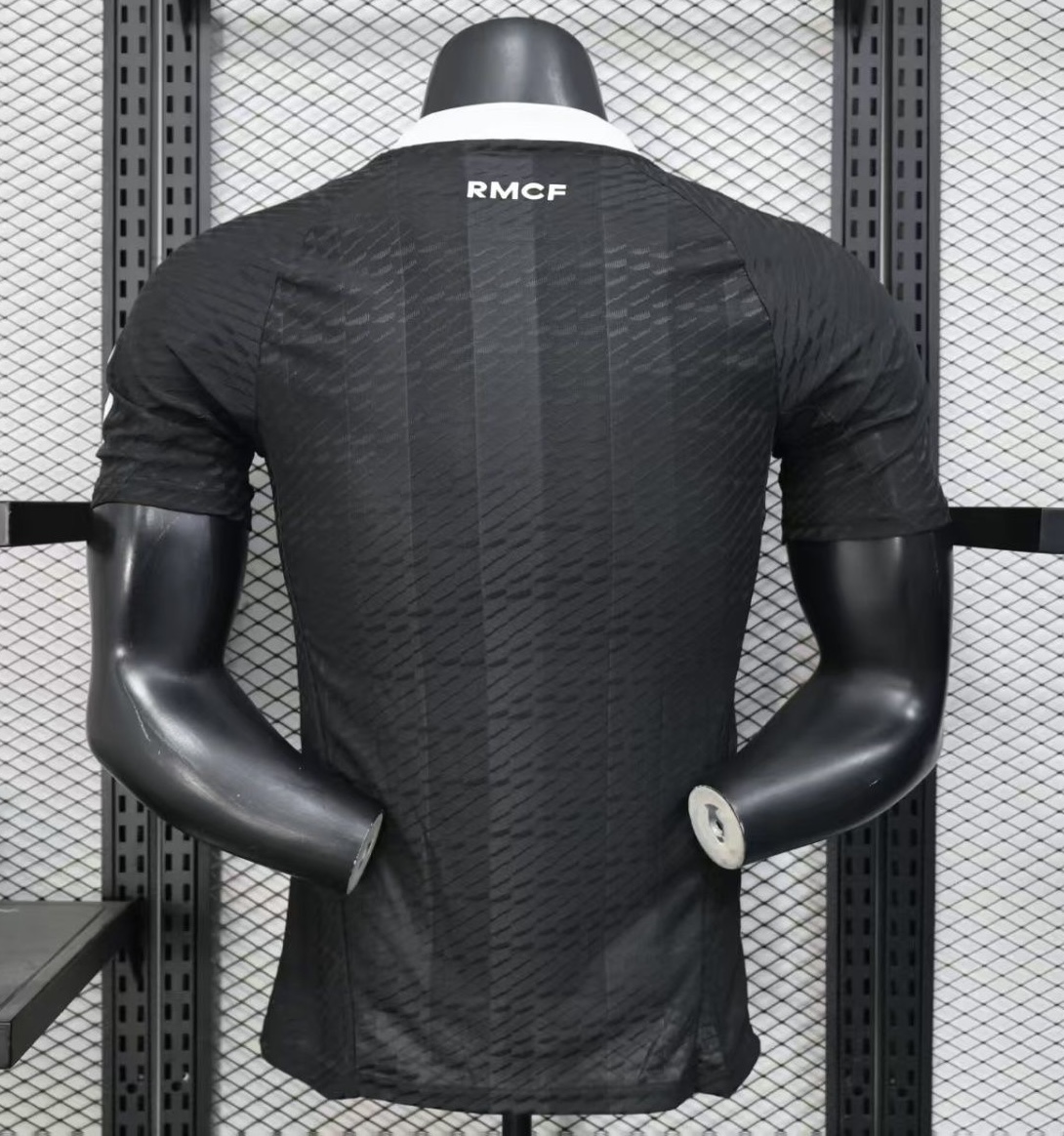 Real Madrid Authentic Soccer Jersey Black Goalkeeper Shirt 2025/26